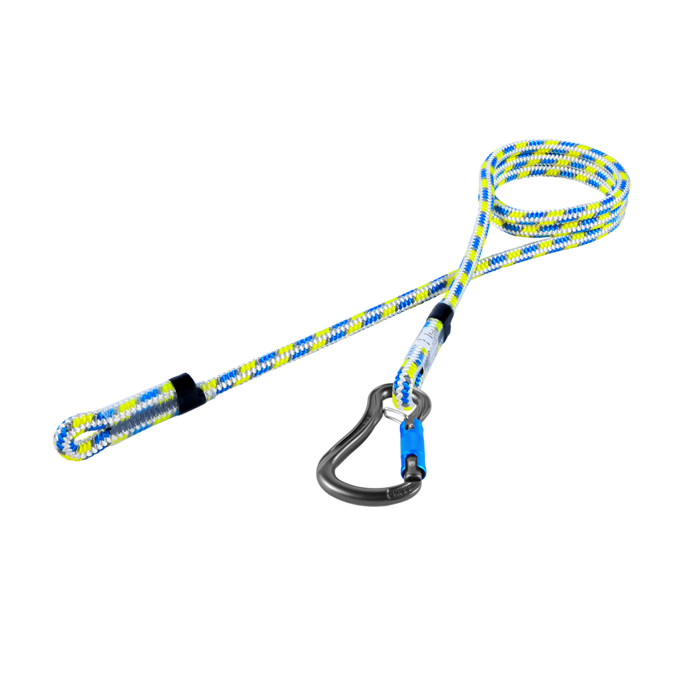 Work Positioning Lanyard c/w OCUN Condor 12.4mm Blue/Yellow