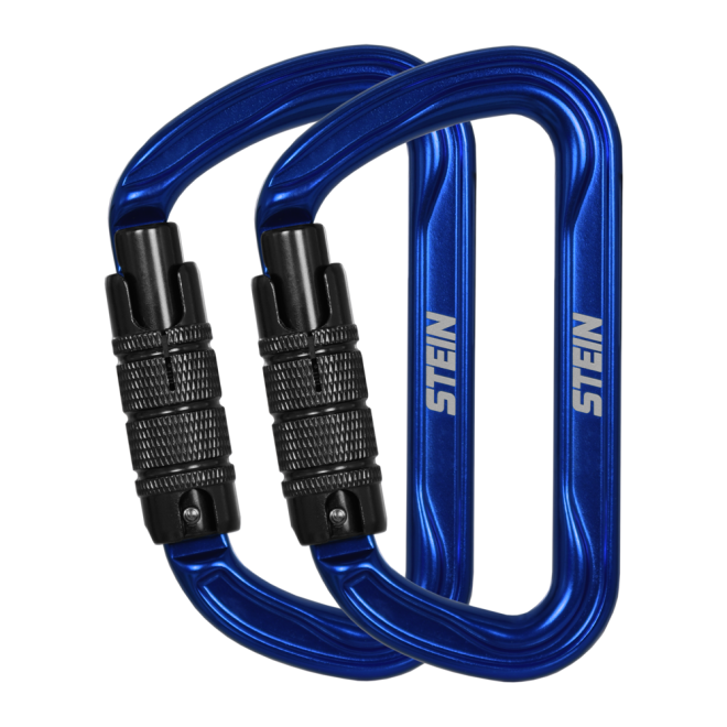 SECURA D Shape Aluminium Blue Twin Pack