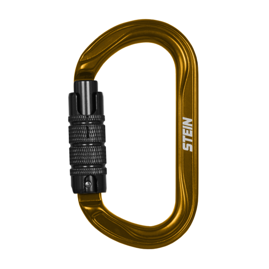 SECURA Oval Aluminium Karabiner Green