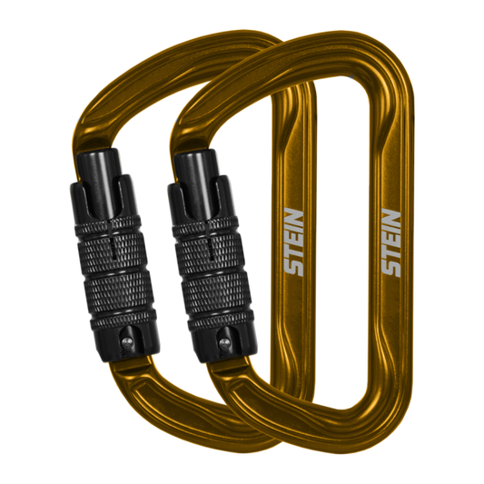 SECURA D Shape Aluminium Green Twin Pack